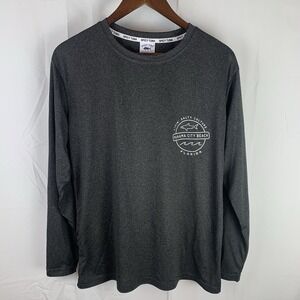 Spicy Tuna Shirt‎ Medium Gray Panama Beach Florida Stretch Long Sleeve Men's S